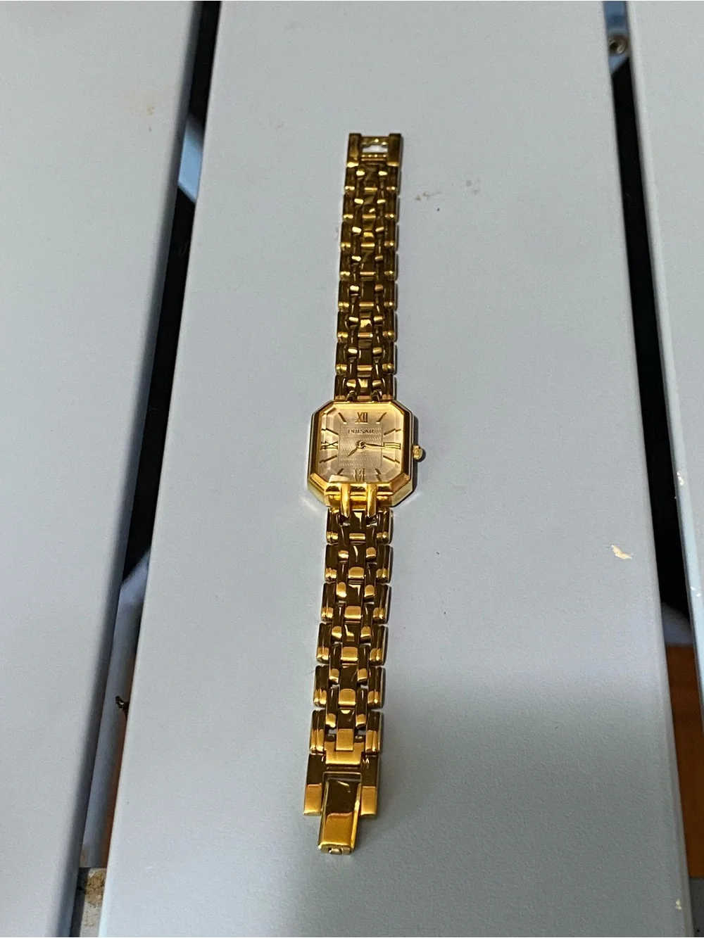 Vintage Women's Gold Pulsar Wrist Watch Retro Style  Bracelet